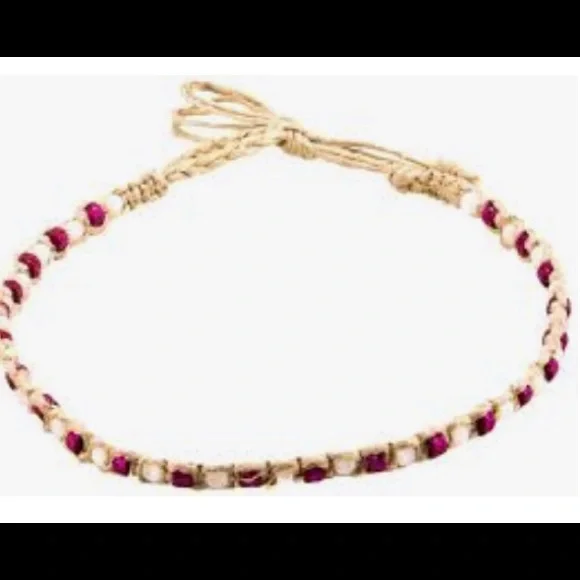 BlueRica White and Purple Cat Eye Beaded Choker - Picture 1 of 5